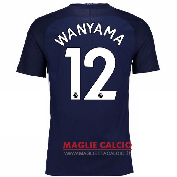 nuova maglietta tottenham hotspur 2017-2018 wanyama 12 seconda